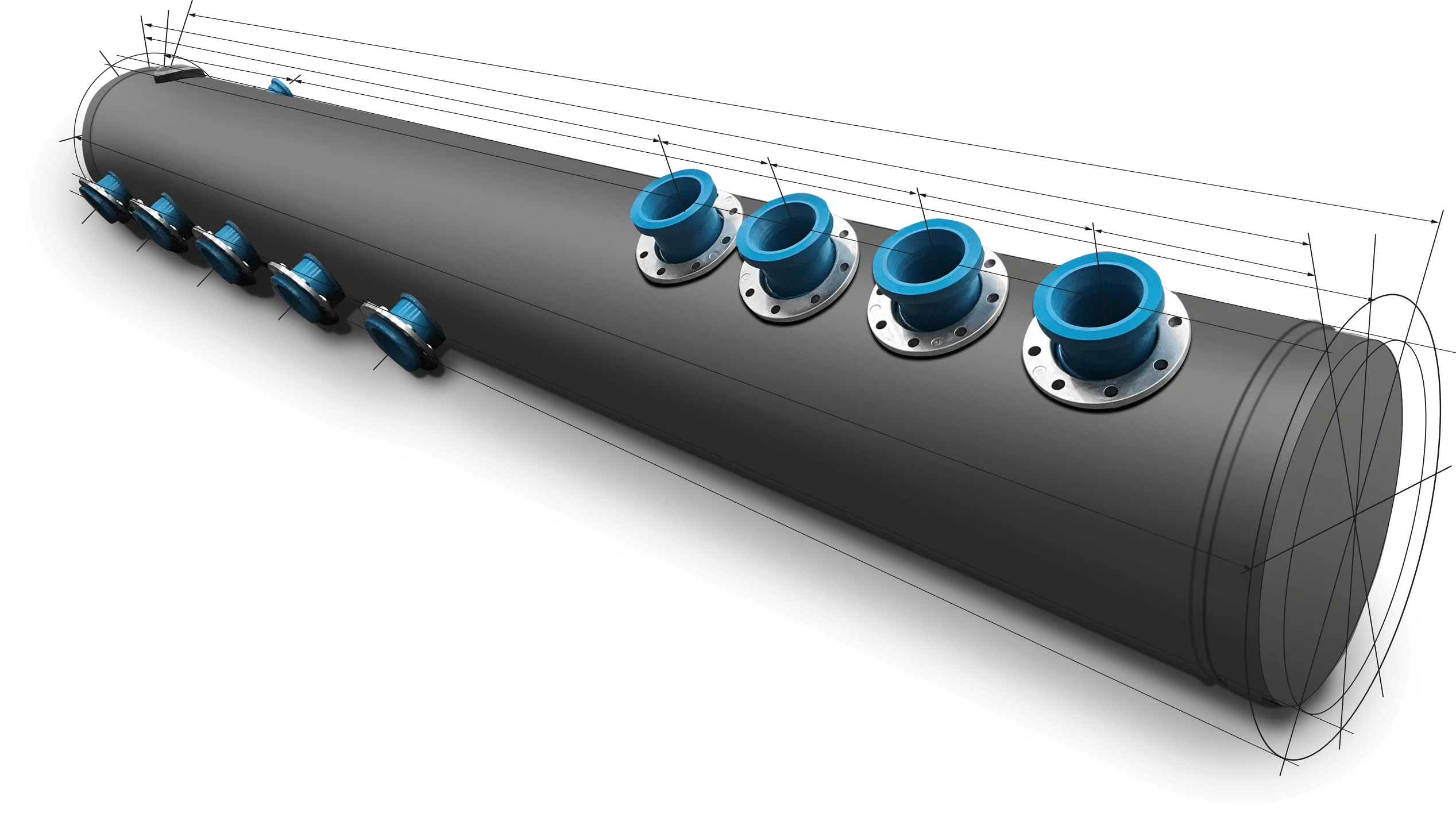 Colectores PP-R hasta Ø630 mm